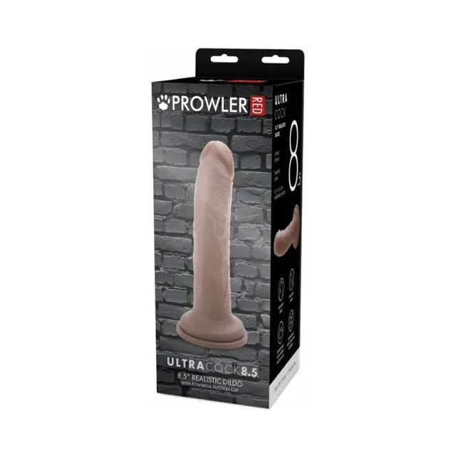 Prowler RED Ultra Cock 8.5-inch caramel dildo retail box
