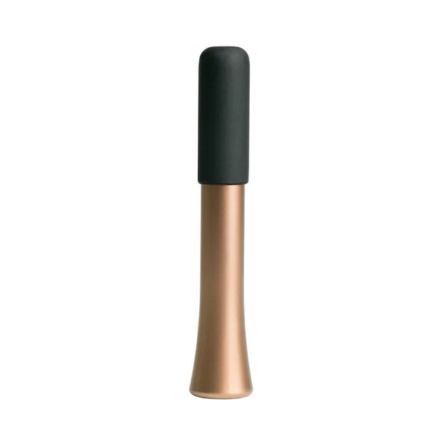 rose gold Crave Wink Plus standing with its black rounded cap fitted