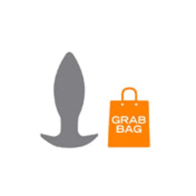 Gray Tantus Groove silhouette with pointed tip beside orange Grab Bag icon