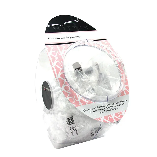 clear fishbowl package for Sex Kitten Jelly Whiskers ring display