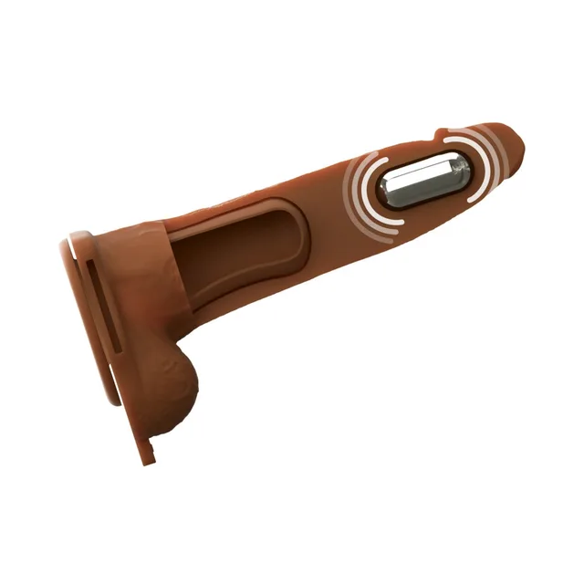 Side view of 7-inch brown hollow shaft and control panel