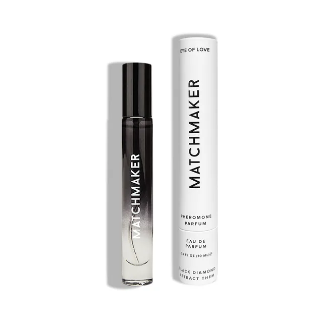 Attract Them 10 ml roll-on beside silver Matchmaker carton