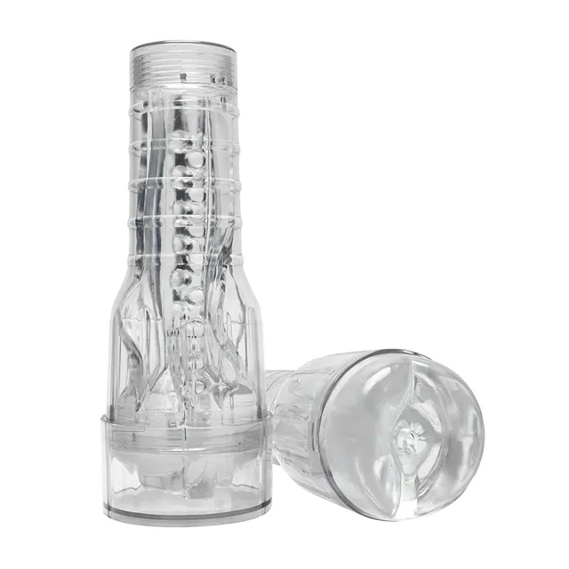 Upright and horizontal views of Miss Ibiza clear sleeve