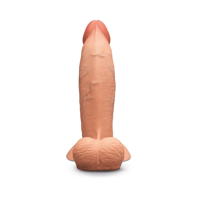 Front view of mocha 8-inch Slipskin Girthy shaft