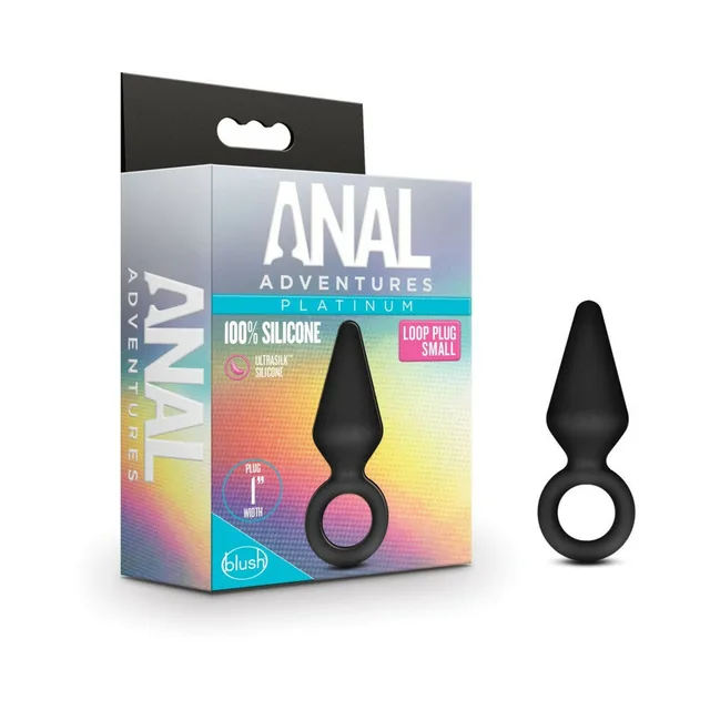 Anal Adventures small black loop plug retail box