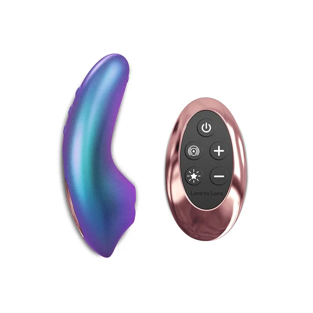 iridescent turquoise Love to Love Dreamer with rose-gold remote control