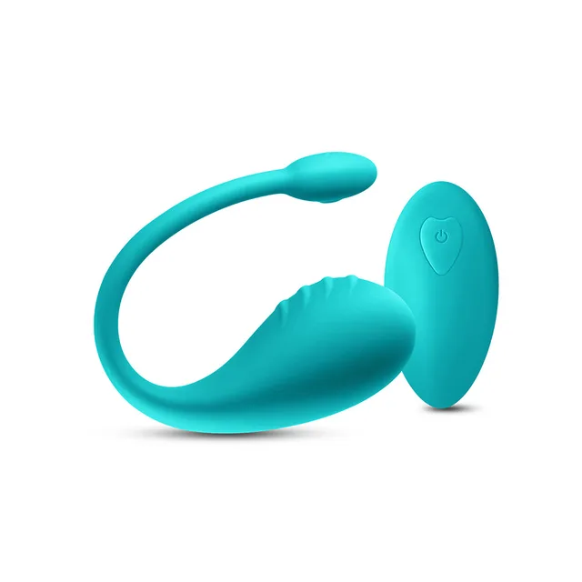 Teal INYA Venus looped stimulator and oval remote