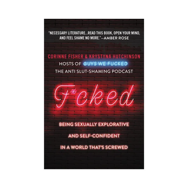 black brick F*cked book cover with red neon title and author names