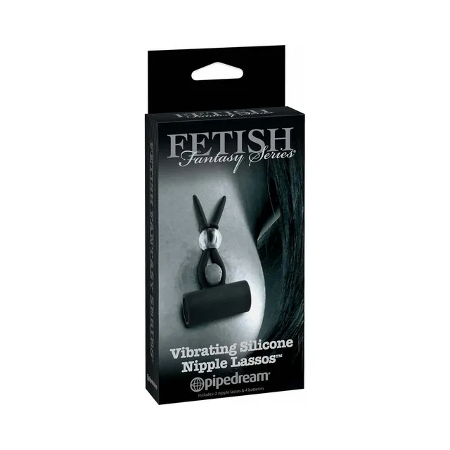 Pipedream Fetish Fantasy Nipple Lassos tall black retail box front