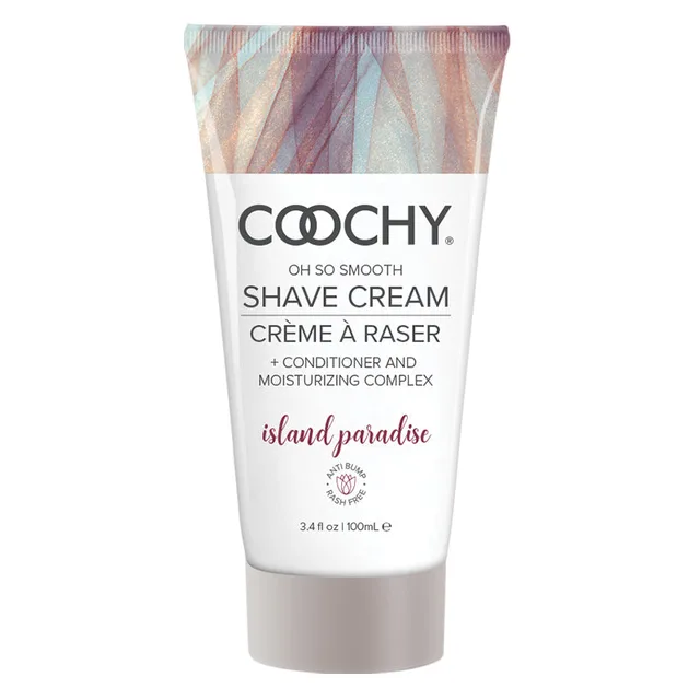 Coochy Island Paradise 3.4 oz Tube with pastel pattern