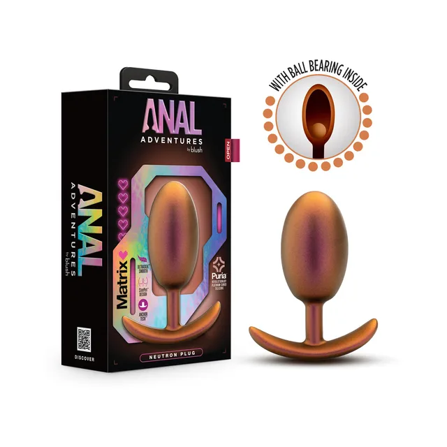 Blush Matrix Neutron Cosmic Copper silicone plug retail box with copper oval plug