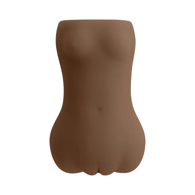 Rear view of brown Skyler Nicole molded stroker
