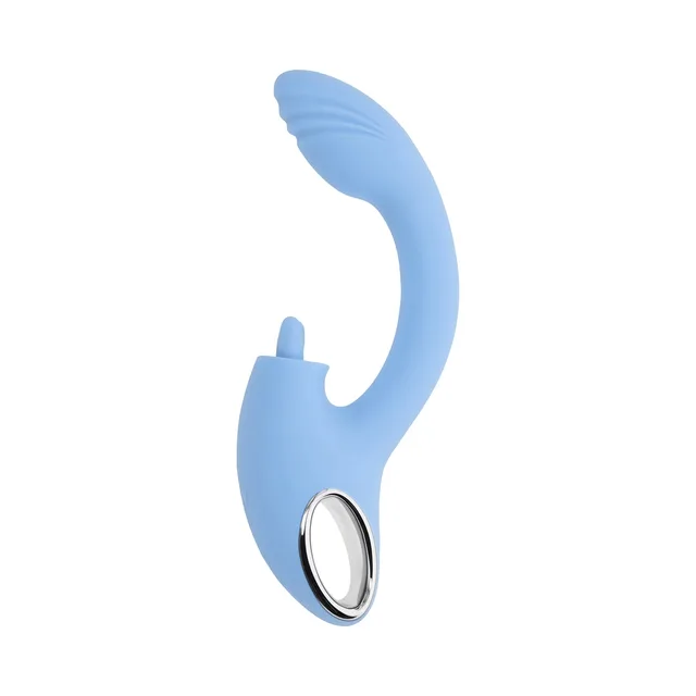 Front-left view of Playboy Sapphire Sky vibrator