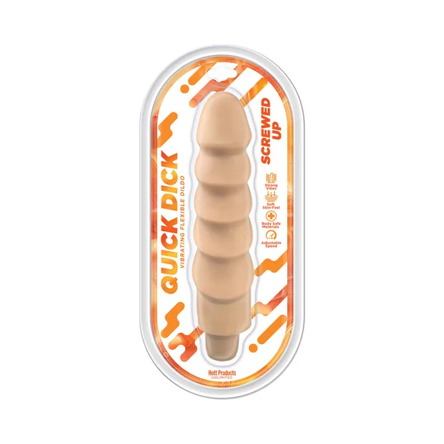 Ivory Quick Dick Screwed Up vibrator with graduated shaft sections