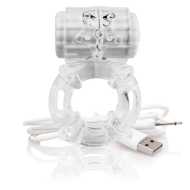 Front view of clear Charged Big O ring and barrel motor