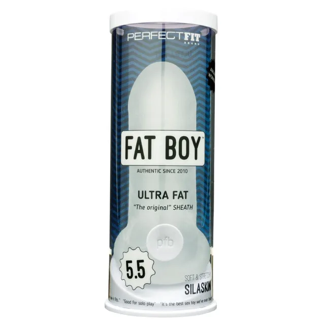 Perfect Fit Fat Boy Ultra Fat clear sleeve in cylindrical package