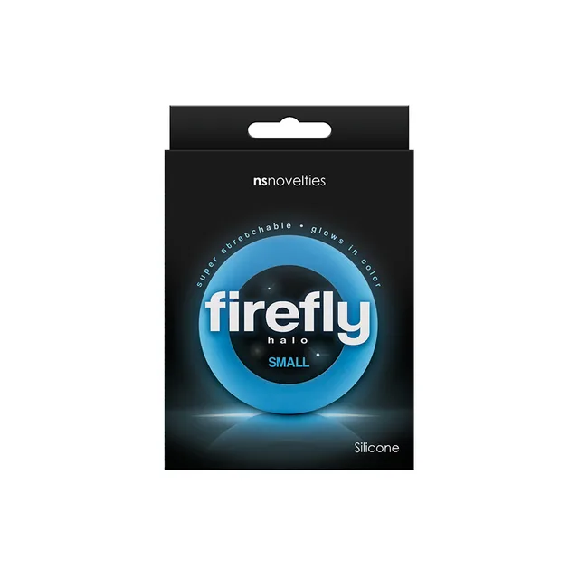 Firefly Halo Small Blue Silicone Ring package