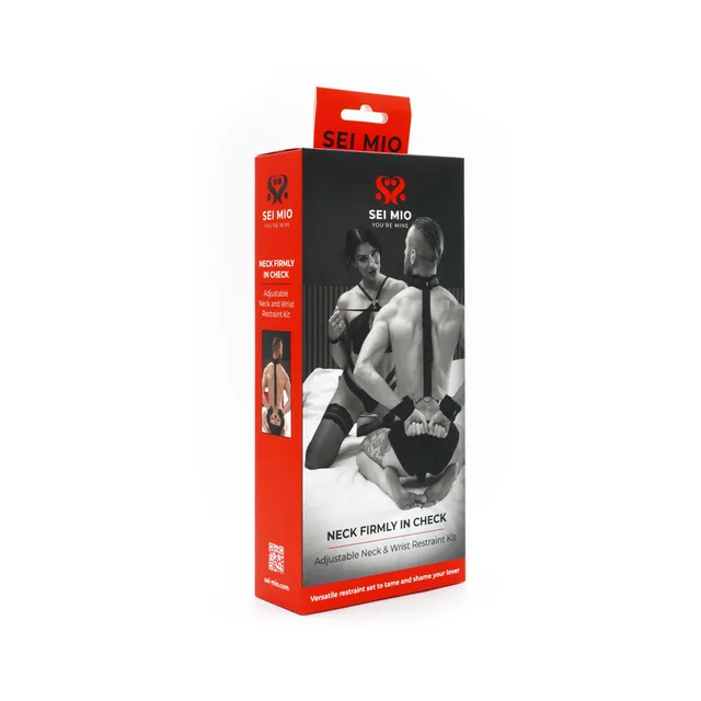 SEI MIO Neck Firmly in Check neck and wrist restraint kit box