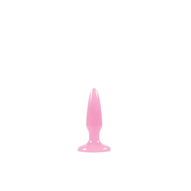 Firefly Mini Pink TPE Plug isolated pink tapered plug with flat base