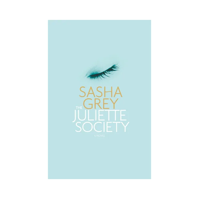 pale blue The Juliette Society novel cover with small black feather