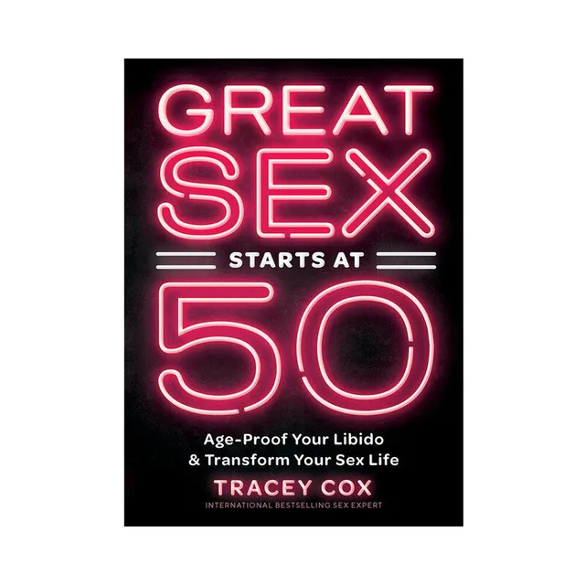 black Great Sex Starts at 50 cover with pink neon typography