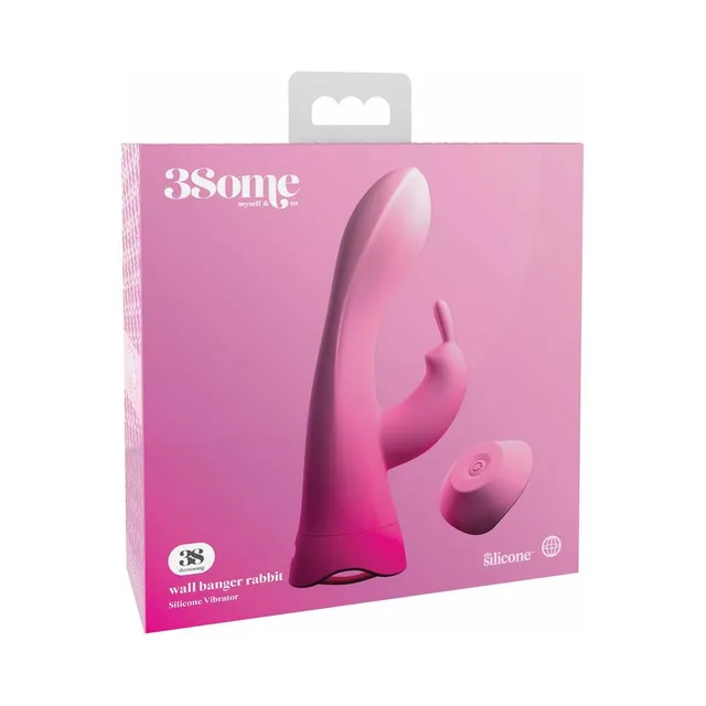3Some Wall Banger pink rabbit vibrator retail box