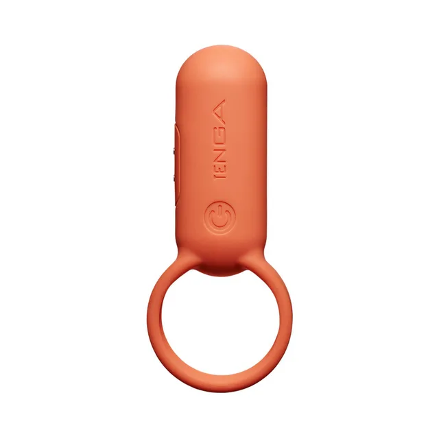 TENGA paiRING orange compact vibrator on white background