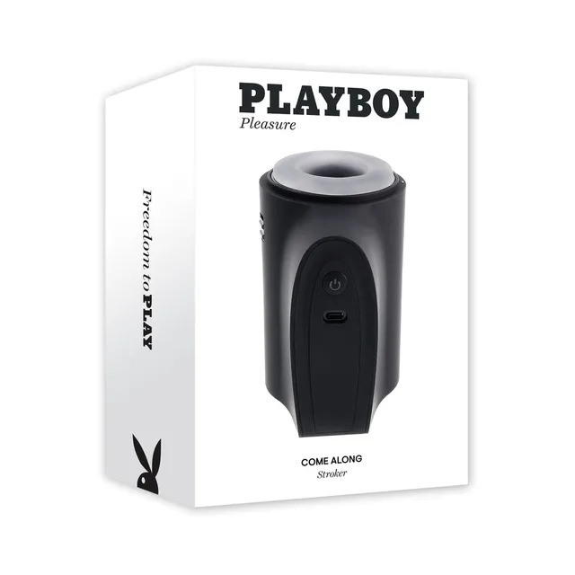 Playboy Come Along 2AM black stroker pictured on white retail box