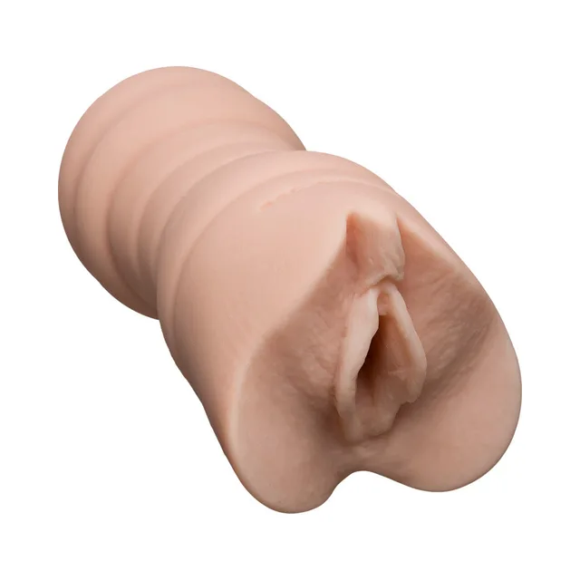 Sasha Grey UR3 Pocket Stroker beige ribbed stroker close-up