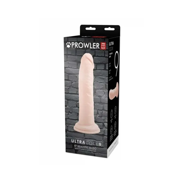 Prowler RED Ultra Cock 9-inch vanilla dildo retail box