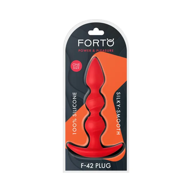 Forto F-42 red spiral-bead plug in retail package
