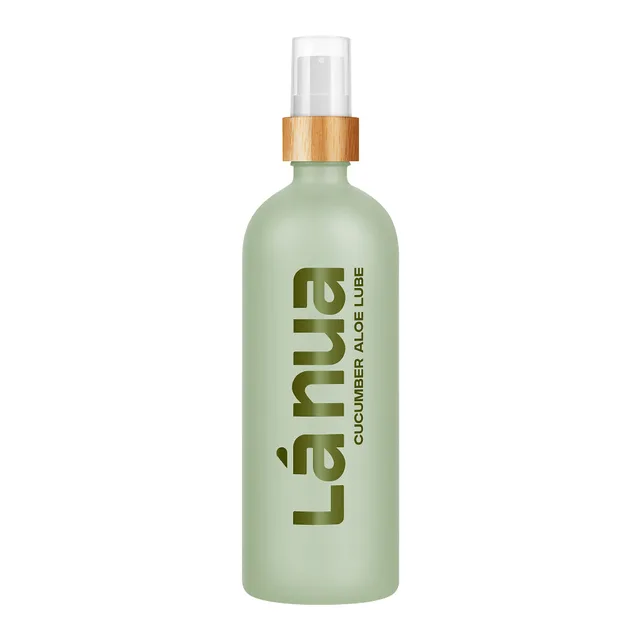 La Nua Cucumber Aloe 6.8 oz tall pale-green pump bottle