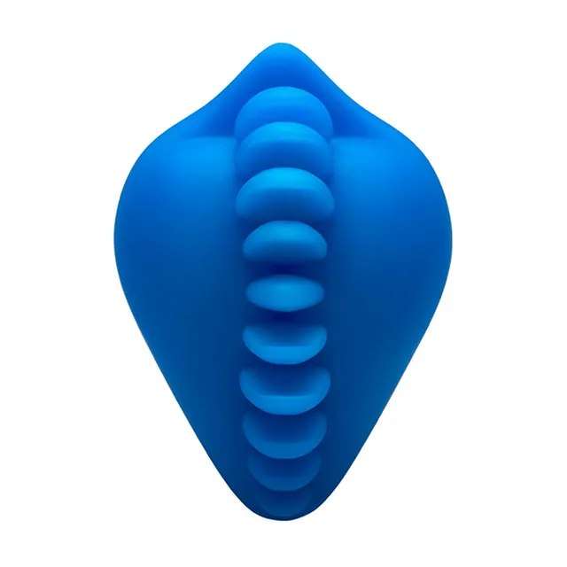 Banana Pants Shagger azure blue silicone base cover straight tipped front view