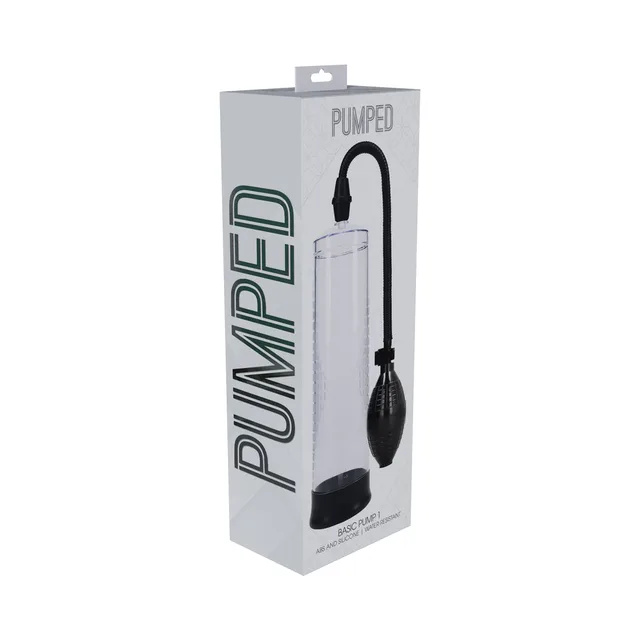 Clear Shots Pumped Basic Pump 1 with black squeeze bulb in white retail box