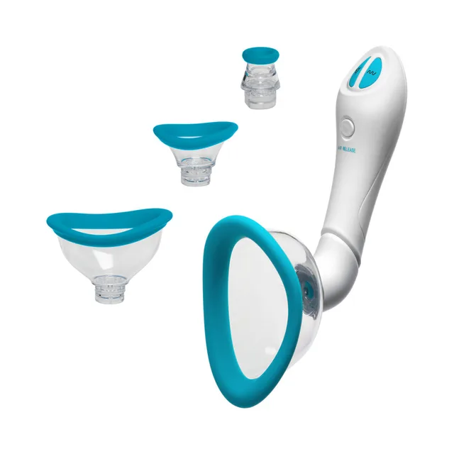 Bloom - Intimate Body Pump - Automatic - Vibrating - Rechargeable Blue/White