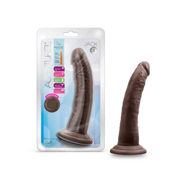 Brown Au Naturel Jack dildo beside retail package