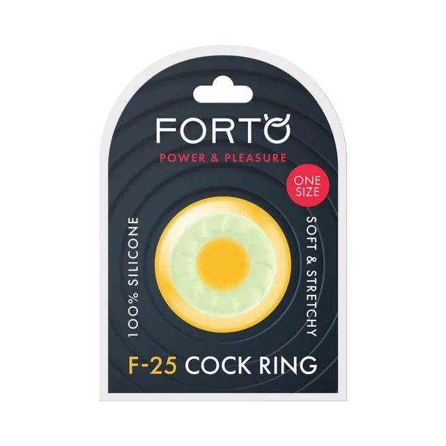 Forto F-25 pale green cock ring in retail package