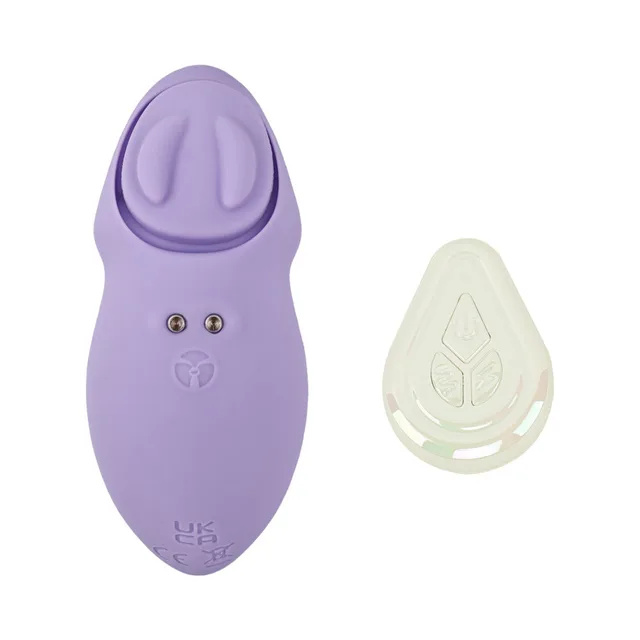 Pleasure Panties vibrator with raised tip and teardrop remote