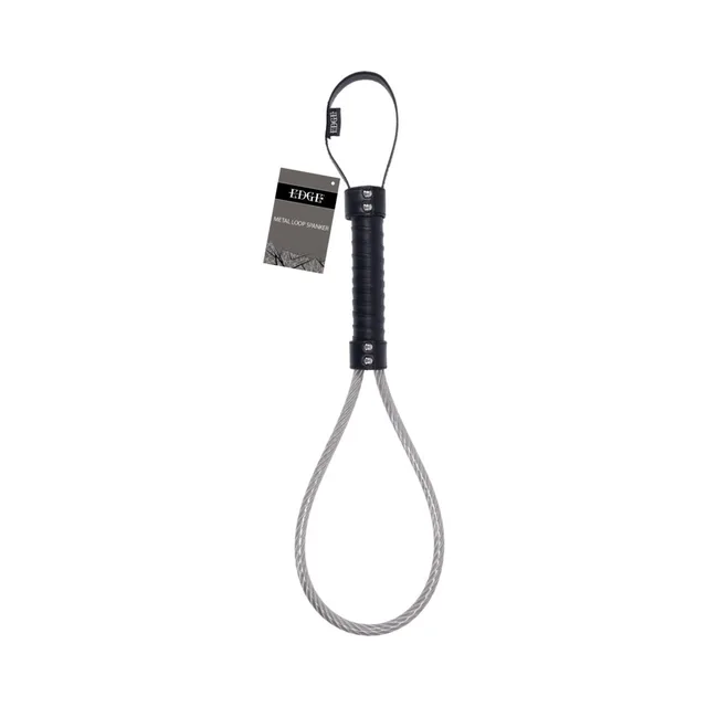 Sportsheets Edge Metal Loop Spanker hanging with product tag