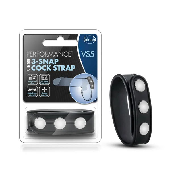 Blush Performance VS5 Black Three-Snap Strap with pack
