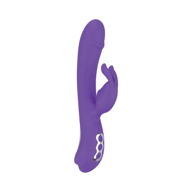 Front view of purple Intruder curved shaft and side arm