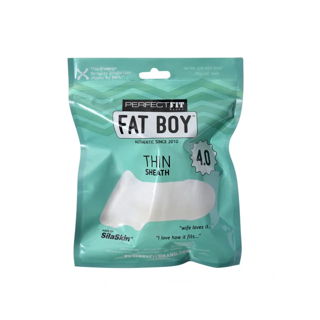 Perfect Fit Fat Boy 4.0 clear textured sheath in teal retail pouch