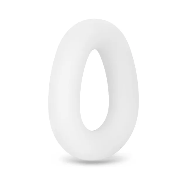 b-Vibe Flex Ring Loop clear oval C-ring isolated product view