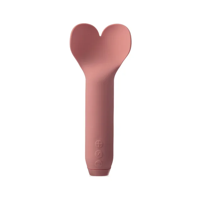 Front view of pale pink Amour split heart-shaped tip