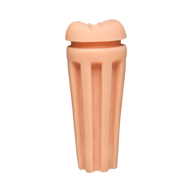 Doc Johnson Main Squeeze Virgin Vanilla Insert upright fluted outer walls