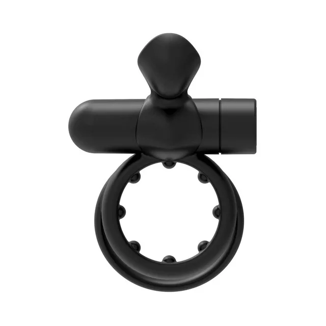 Front view of black Pointer ring and textured inner loop