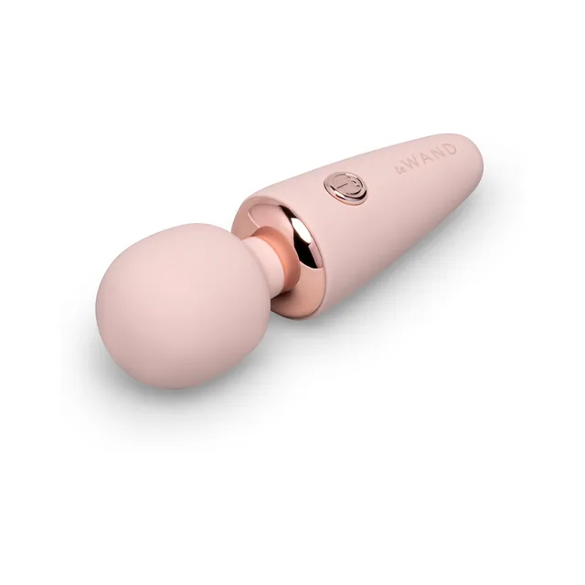 Rose-gold Le Wand Mini Micro angled front view