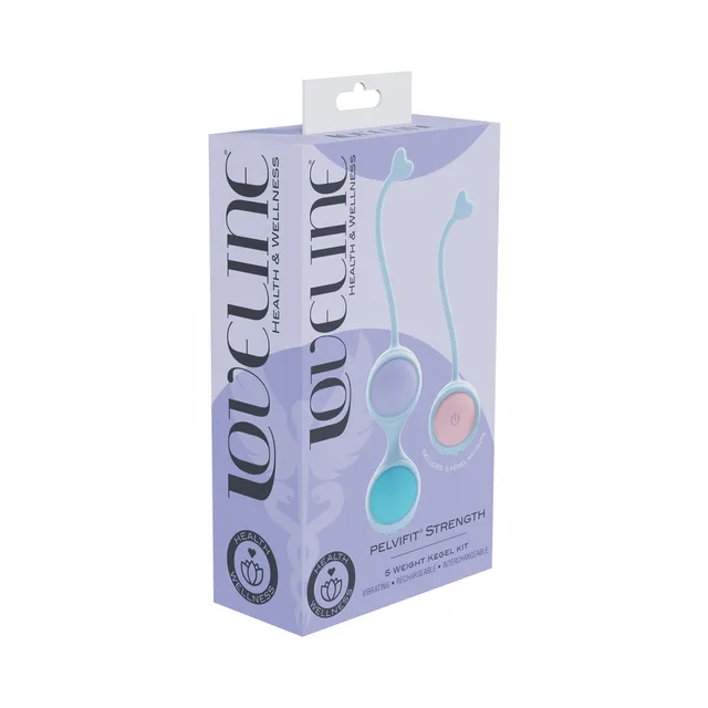Shots LoveLine PelviFit Strength weighted Kegel kit and remote