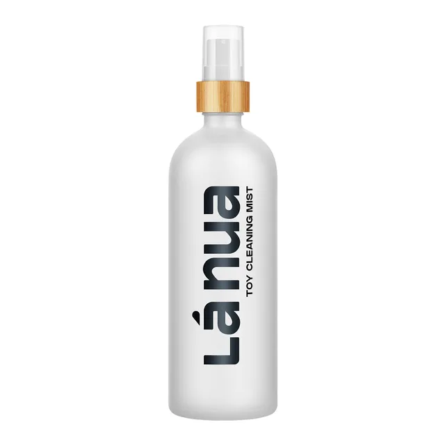 La Nua Toy Cleaning Mist 6.8 oz silver-white spray bottle