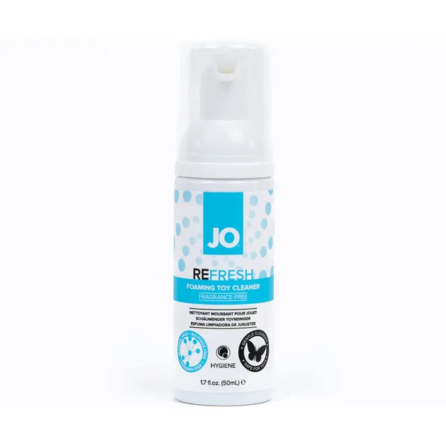 System JO Refresh white 1.7-ounce foaming cleaner pump bottle
